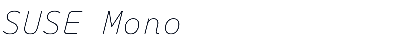 SUSE Mono — SUSEMono-Italic[wght].ttf