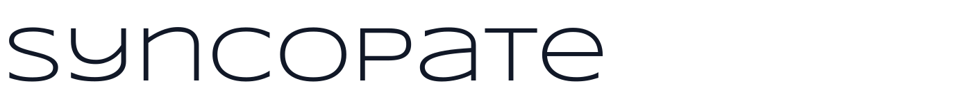 Syncopate — Syncopate-Regular.ttf