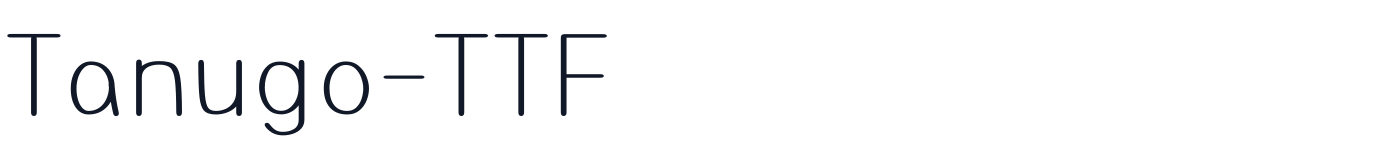 Tanugo-TTF — Tanugo-TTF-Round-Light.ttf