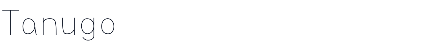 Tanugo — Tanugo-ExtlaLight.otf