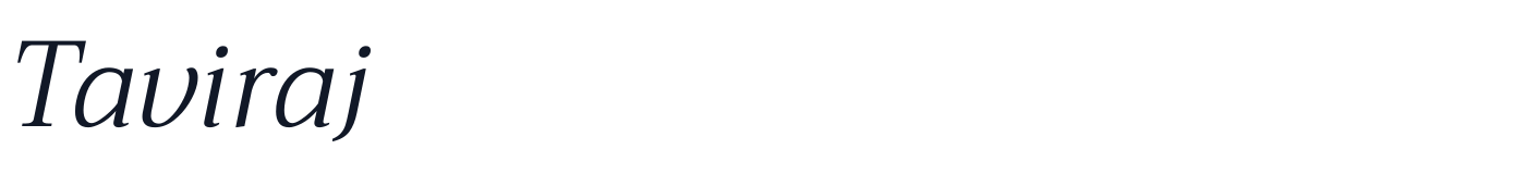 Taviraj — Taviraj-LightItalic.ttf