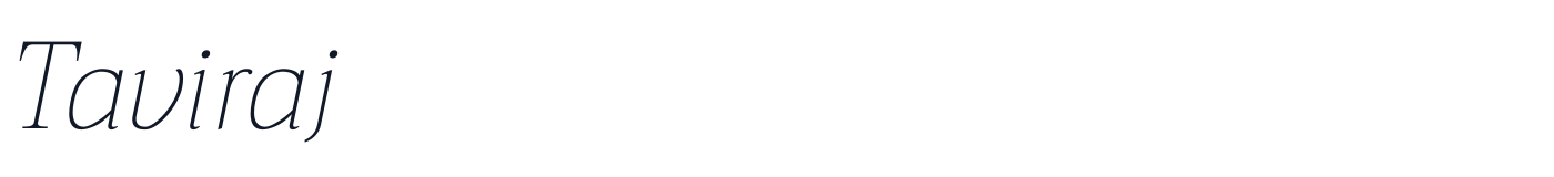Taviraj — Taviraj-ThinItalic.ttf