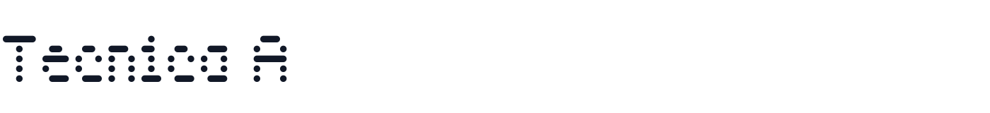 Tecnica A — TecnicaA-55Scan.otf