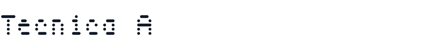 Tecnica A — TecnicaA-FixedScan.ttf