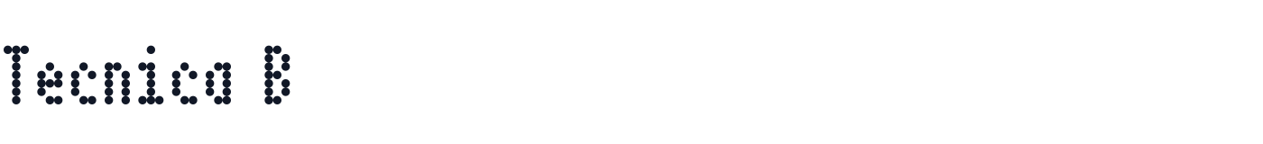 Tecnica B — TecnicaB-73.otf