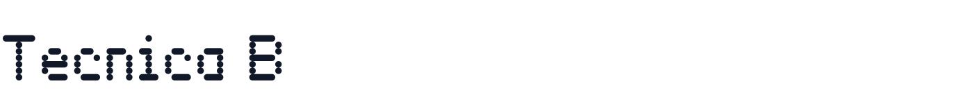 Tecnica B — TecnicaB-75Scan.otf