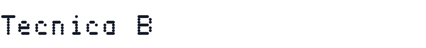 Tecnica B — TecnicaB-FixedScan.otf