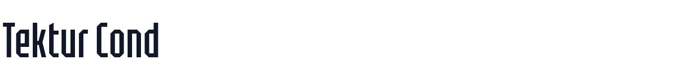 Tektur Cond — TekturCond-Reg.ttf