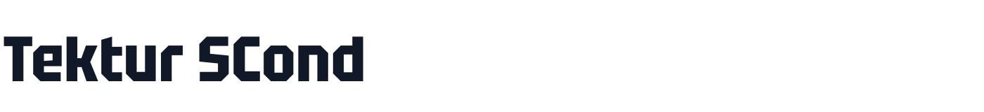 Tektur SCond — TekturSCond-Bold.ttf