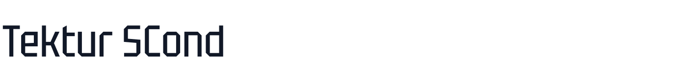 Tektur SCond — TekturSCond-Reg.ttf