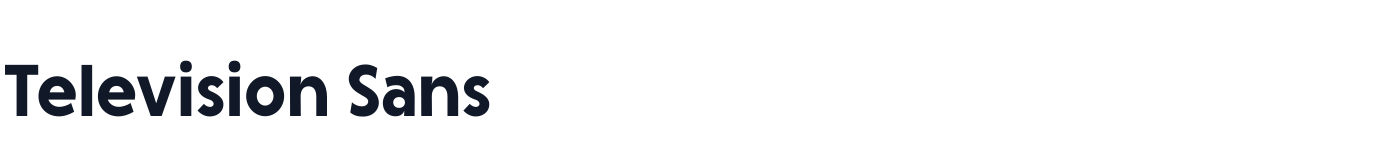 Television Sans — TelevisionSans-Bold.otf