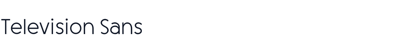Television Sans — TelevisionSans-Extralight.otf