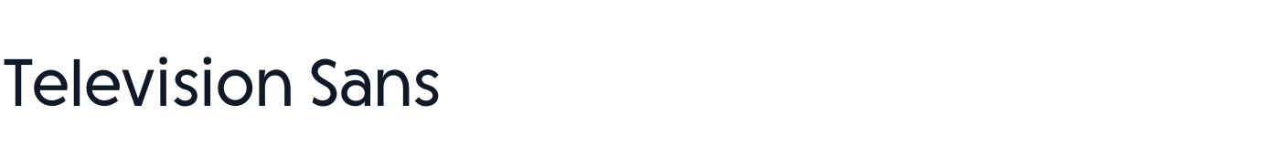 Television Sans — TelevisionSans-Light.otf