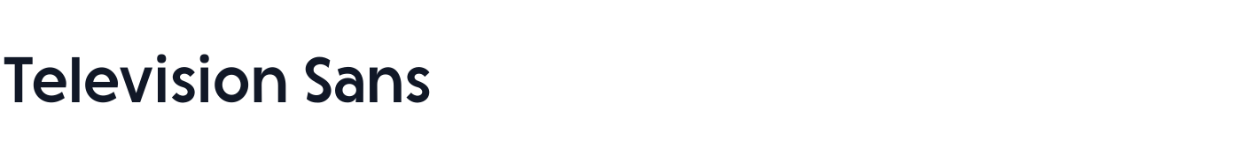Television Sans — TelevisionSans-Regular.otf