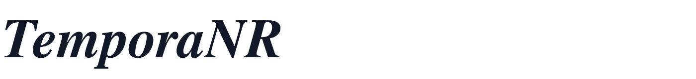 TemporaNR — TemporaNR-BoldItalic.otf