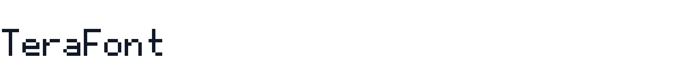 TeraFont — TeraFont(1).ttf