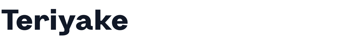 Teriyake — Teriyake-Bold.otf
