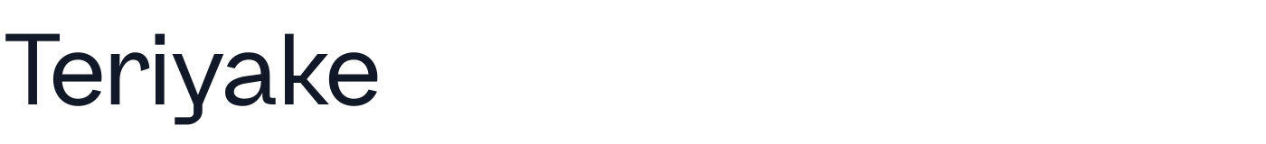Teriyake — Teriyake-Regular.otf
