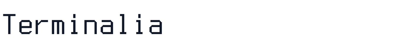 Terminalia — Terminalia-Regular.ttf
