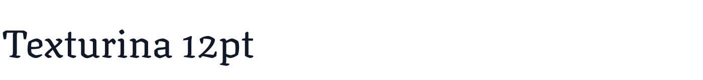 Texturina 12pt — Texturina12pt-Regular.ttf