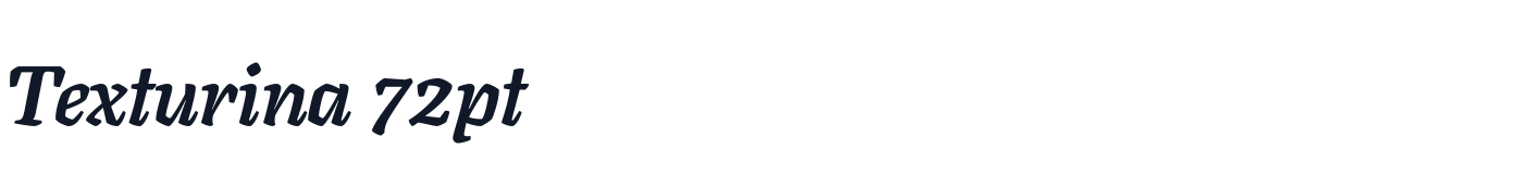 Texturina 72pt — Texturina72pt-ExtraBoldItalic.otf
