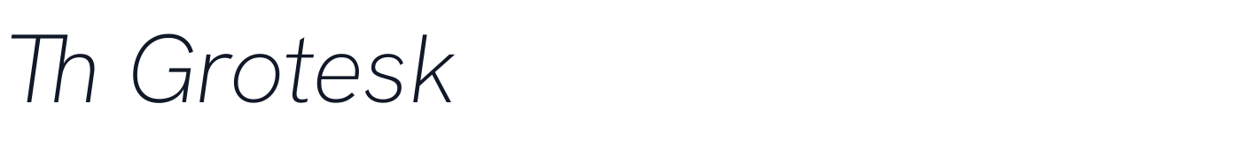 Th Grotesk — ThGrotesk-ExtraLightItalic.ttf