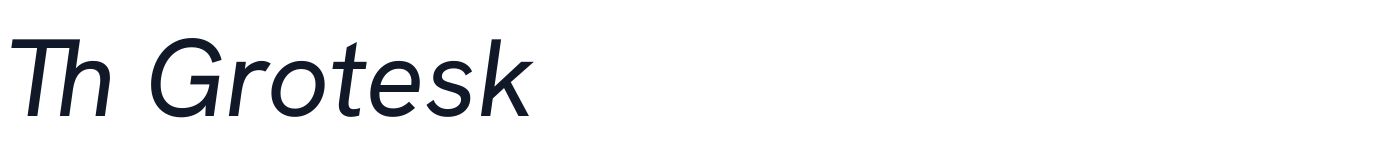 Th Grotesk — ThGrotesk-Italic.ttf