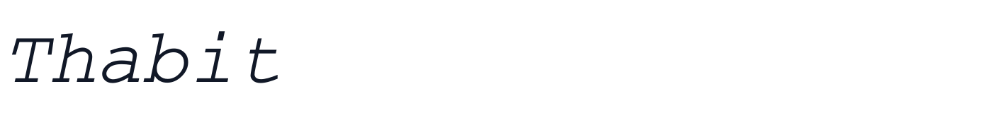 Thabit — Thabit-Oblique.ttf