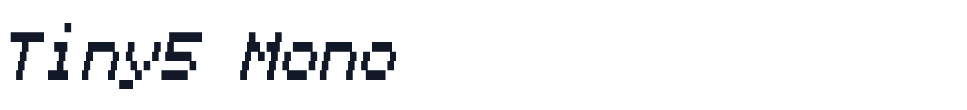 Tiny5 Mono — Tiny5Mono-Italic[BLED-JITT-ROND-wdth-wght].ttf