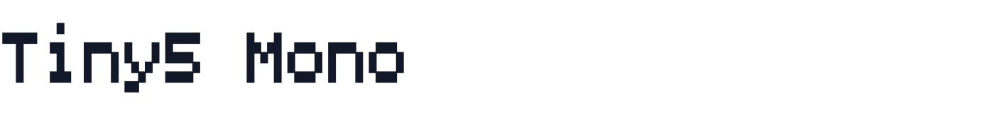 Tiny5 Mono — Tiny5Mono-Medium.otf