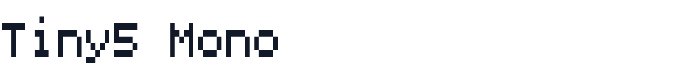 Tiny5 Mono — Tiny5Mono-Regular.otf