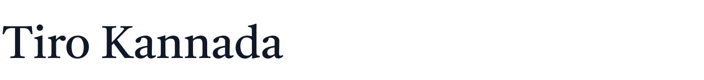 Tiro Kannada — TiroKannada-Regular.ttf
