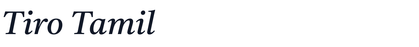 Tiro Tamil — TiroTamil-Italic.ttf