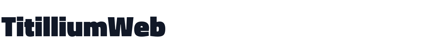 TitilliumWeb — TitilliumWeb-Black.ttf
