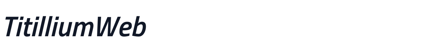 TitilliumWeb — TitilliumWeb-SemiBoldItalic.ttf
