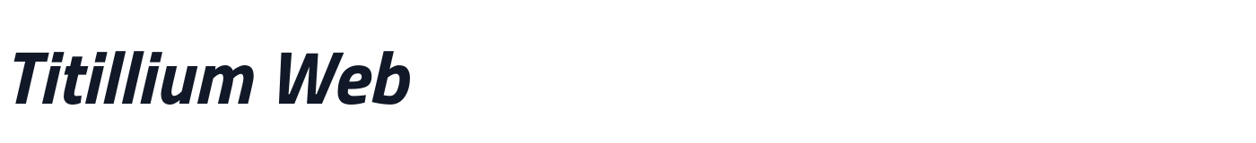 Titillium Web — TitilliumWeb-BoldItalic.ttf