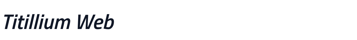 Titillium Web — TitilliumWeb-SemiBoldItalic.ttf