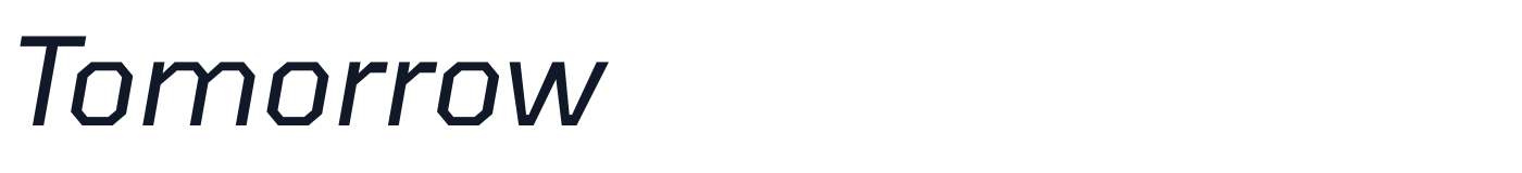 Tomorrow — Tomorrow-Italic.ttf