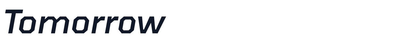 Tomorrow — Tomorrow-MediumItalic.ttf
