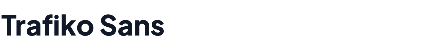 Trafiko Sans — TrafikoSans-ExtraBold.ttf