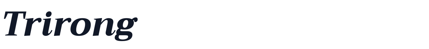 Trirong — Trirong-ExtraBoldItalic.ttf