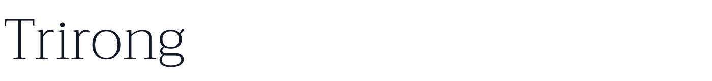 Trirong — Trirong-ExtraLight.ttf