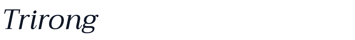 Trirong — Trirong-Italic.ttf