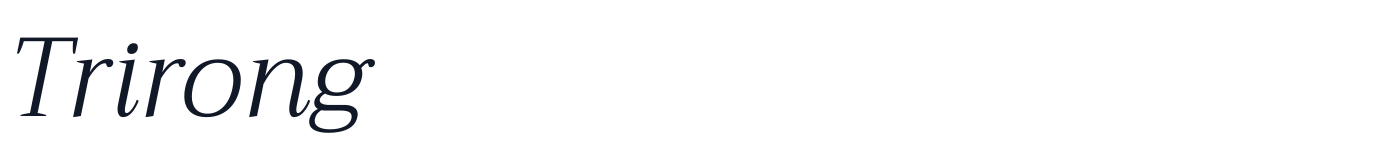 Trirong — Trirong-LightItalic.ttf