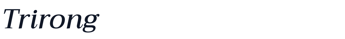 Trirong — Trirong-MediumItalic.ttf