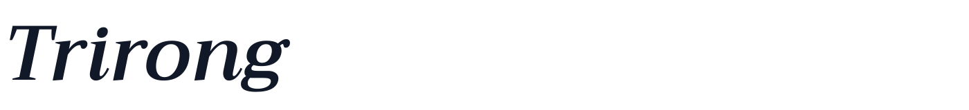 Trirong — Trirong-SemiBoldItalic.ttf