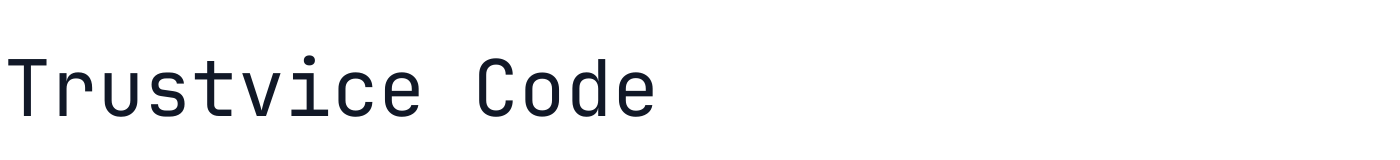 Trustvice Code — TrustviceCode[wght].ttf