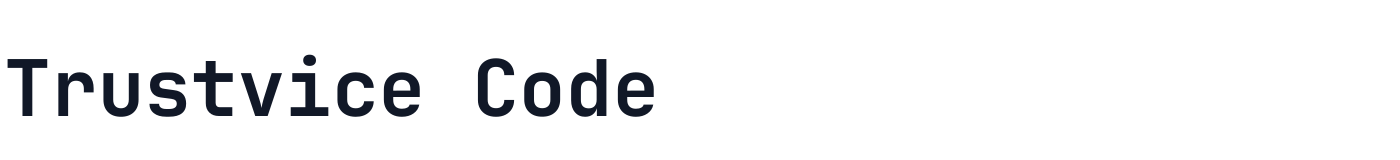 Trustvice Code — TrustviceCode-Bold.ttf