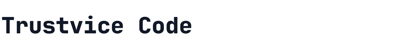 Trustvice Code — TrustviceCode-ExtraBold.ttf