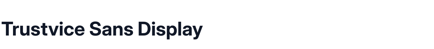 Trustvice Sans Display — TrustviceSansDisplay-Bold.ttf